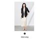 Women's Light Luxury Jacquard Ruched Sleeve V-Neck Lace Blazer