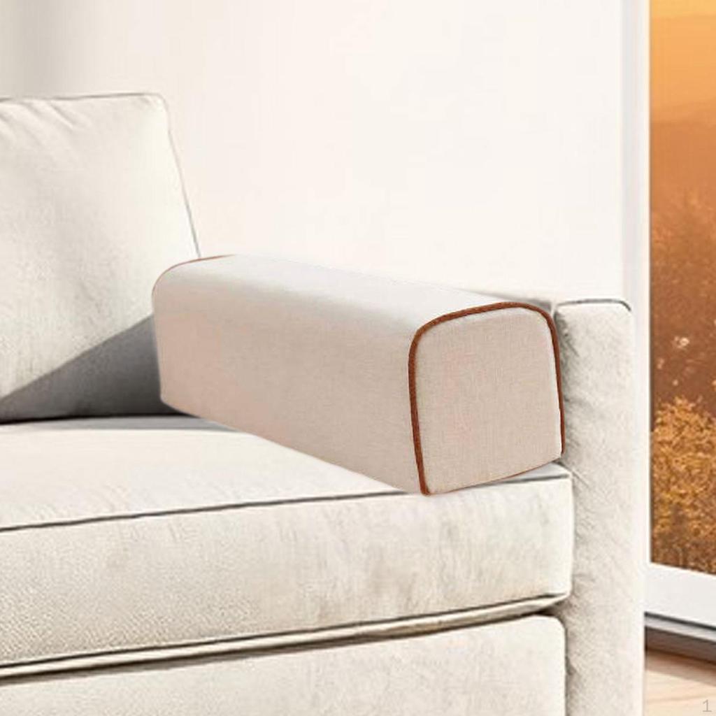 Couch Arm Rest Pillow 19.69x5.91x5.91 Compact High Density Foam Armrest Cushion for Bed