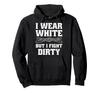 I Wear White Karate Martial Arts Instructor Taekwondo Enthusiast Hoodie