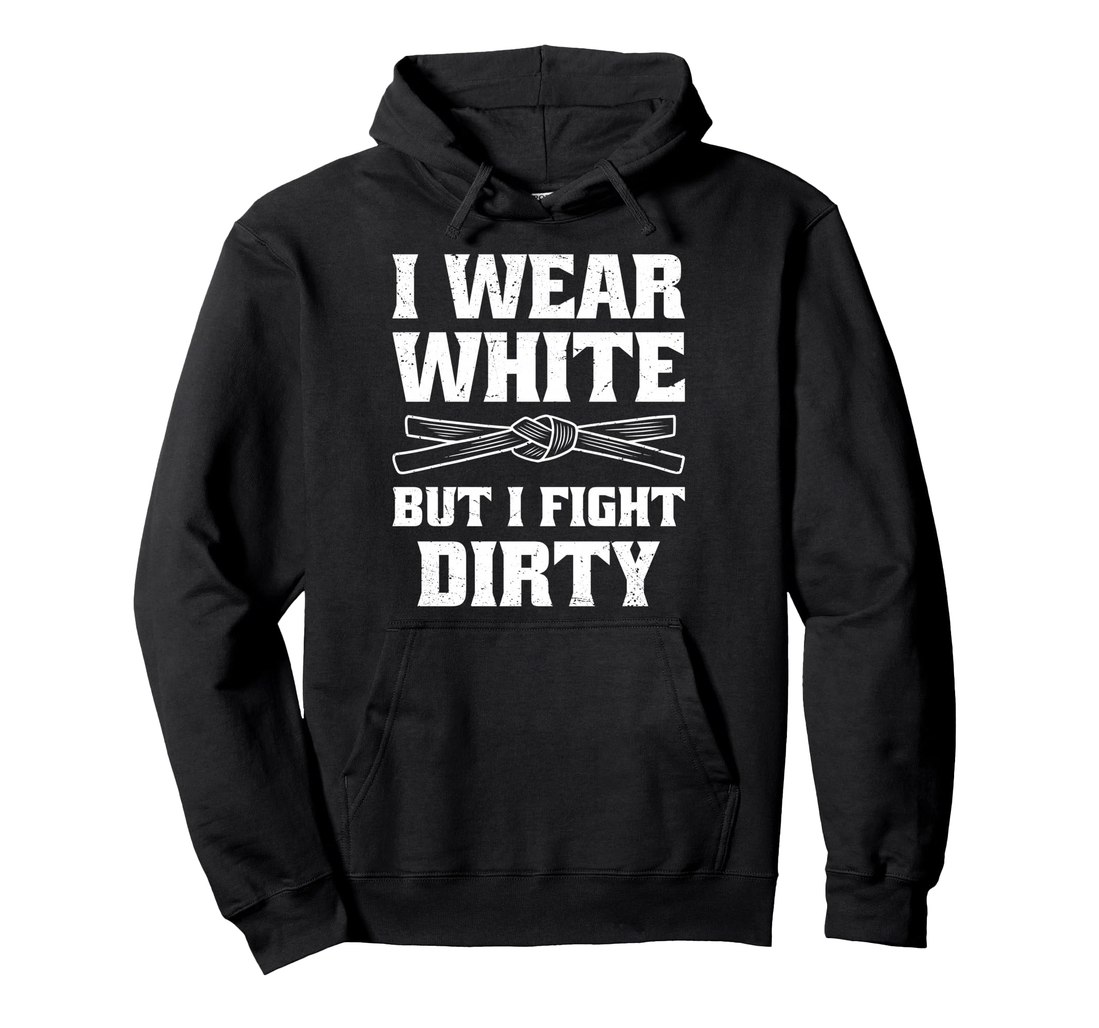 

I Wear White Karate Martial Arts Instructor Taekwondo Enthusiast Hoodie чёрный