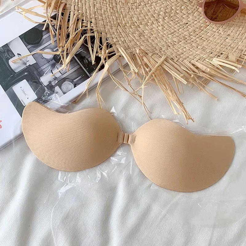 A-D Cup Reusable Nipple Cover Sticker Patch Push Up Bra Adhesive Pasty Strapless Bras Wedding Dress Lingerie Silicone Padding