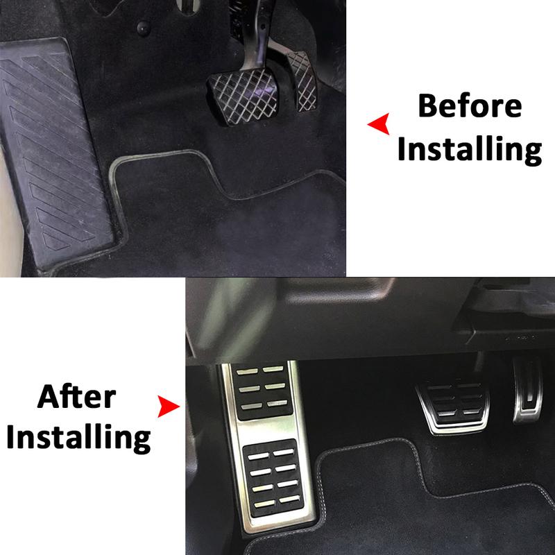Zeratul per Volkswagen VW Tiguan MK2 Allspace 2017 2018 AT MT Copripedali Auto Pedali Acceleratore Freno Pedane Poggiapiedi