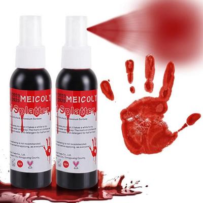 Mycoli Bloedspatten 2,1oz Vampier & Monster SFX Enge Clown Verkleed Donker Eendelig Pak, Donker/2-pack