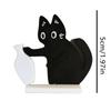 Cat Vase Charming Home Decor Creative Fridge Magnet Cat Push Flower Vase for Workplace Bookshelf Kitchen Entryway Mantel Bedroom