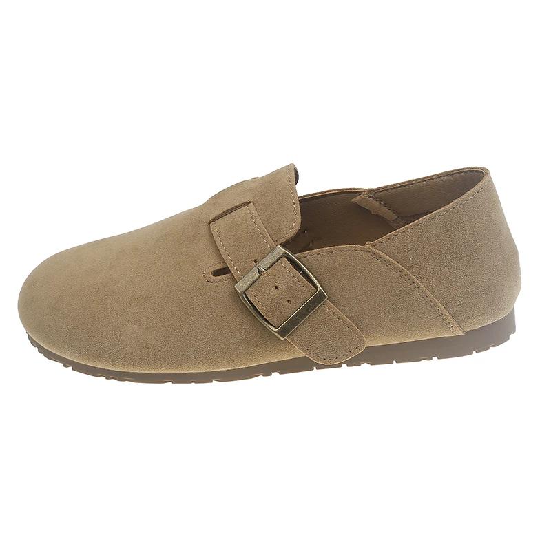 Классические пробковые тапочки-сабо для женщин и мужчин мягкие стельки замшевые сандалии с поддержкой свода стопы модная пляжная обувь домашние мюли 35 3629₽