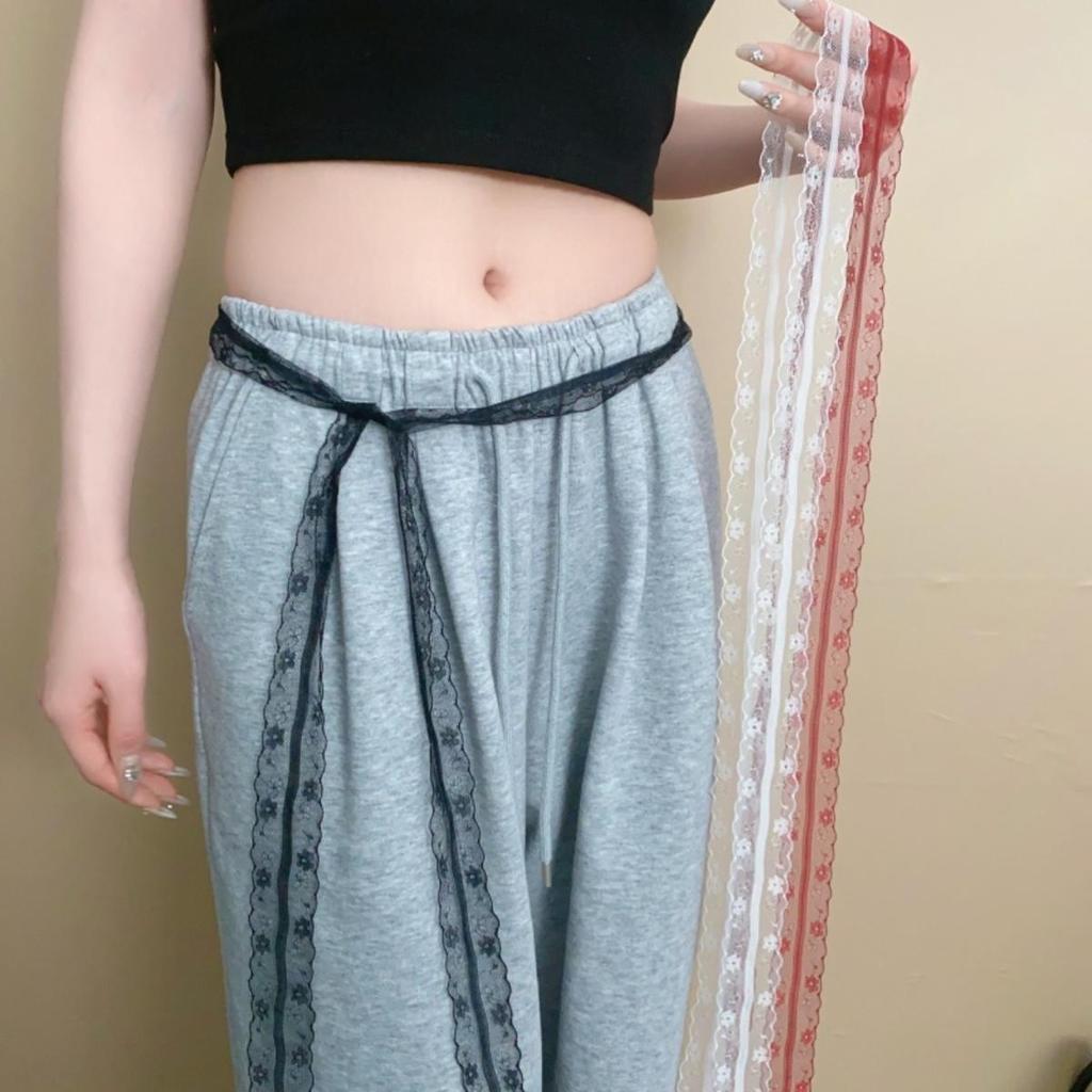 Korean Lace Belt Countryside Style Women Multi-wear Waistband Female Ins Fashion Sweet Cool Versatile Clothing Accessories