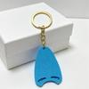Swimming Girl Cute Handmade Keychain Blue Pool Board Pendant Lovely Summer Decor for Backpack Luggage Accessory