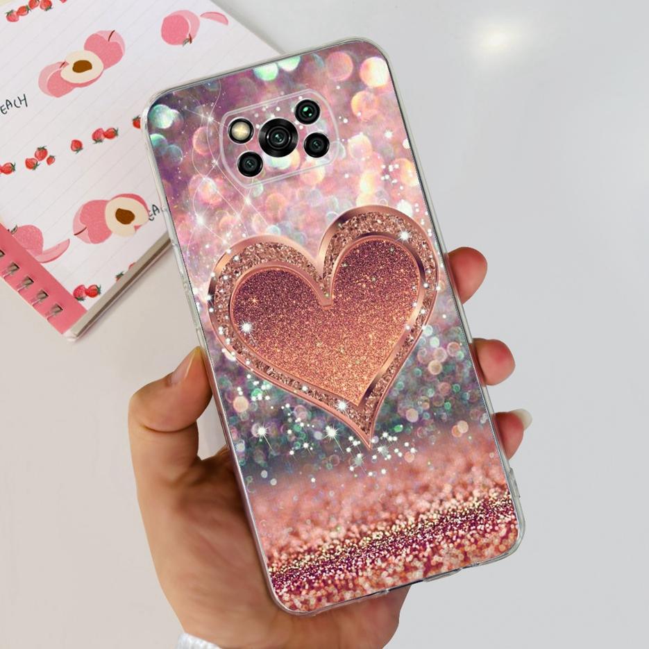 För Xiaomi Poco X3 Pro Fodral Ny Mode Målat Skydd Genomskinligt Silikon Mjukt TPU Telefonfodral För Xiaomi Poco X3 NFC PocoX3 Pro Skal