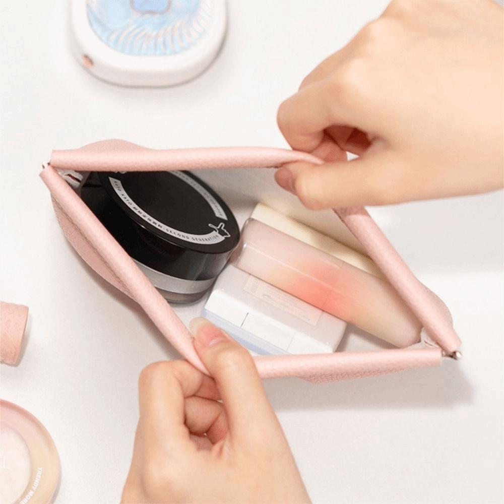 New Automatic Closure PU Leather Long Wallet Waterproof Large Capacity Coin Purse Cosmetic Bag Storage Organizer