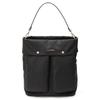 Shoulder Bag with Double Front Big Shoulder Black [Lava Gerry] Pockets, 2-Way Bag, (10)