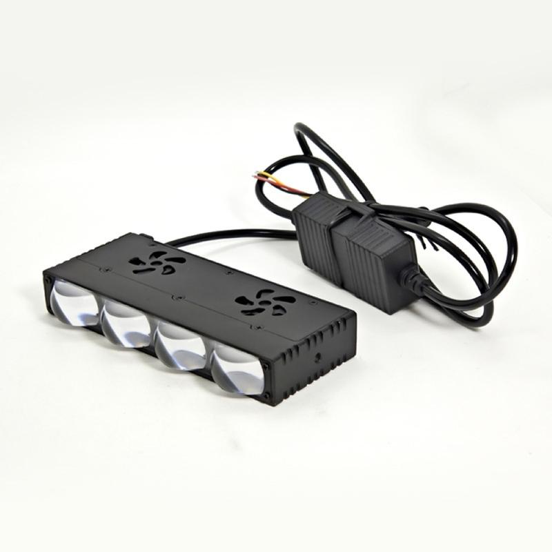 2Pcs Car Grill Spotlights Led Light Bar Addtional LED Work Light White Yellow Grille Lights 12V for Motorcycle Offroad 4X4 Truck