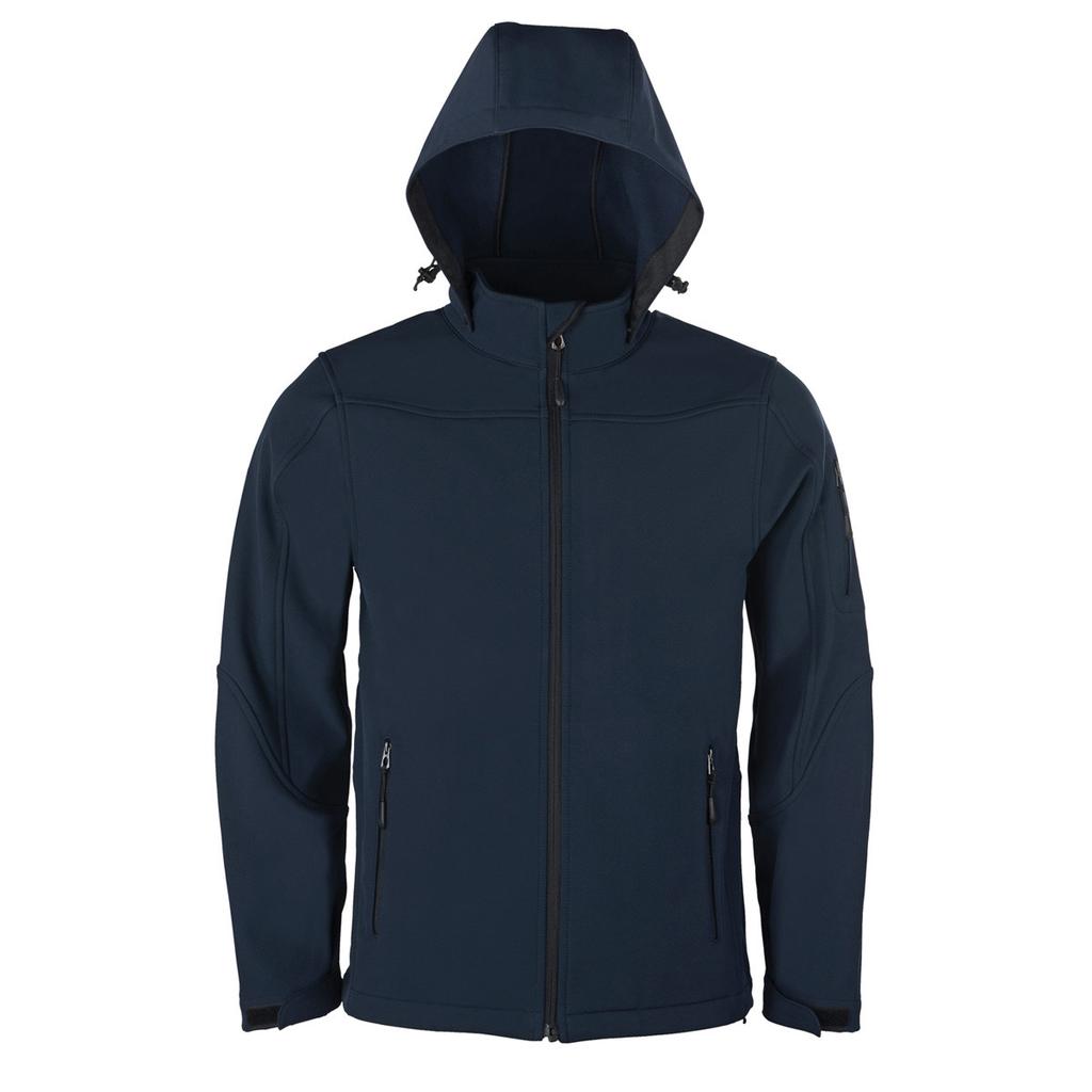 HRM Mens Hooded Soft Shell Jacket