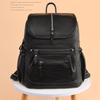 Minimalist Soft Leather Backpack for Women Large Capacity Casual Travel Daypack