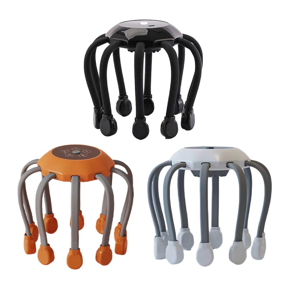 Octopus Claw Head Massager Electric Red Light Therapy Relief Scalp Massage Stimulators Scratcher For Relaxation Stress Migraine