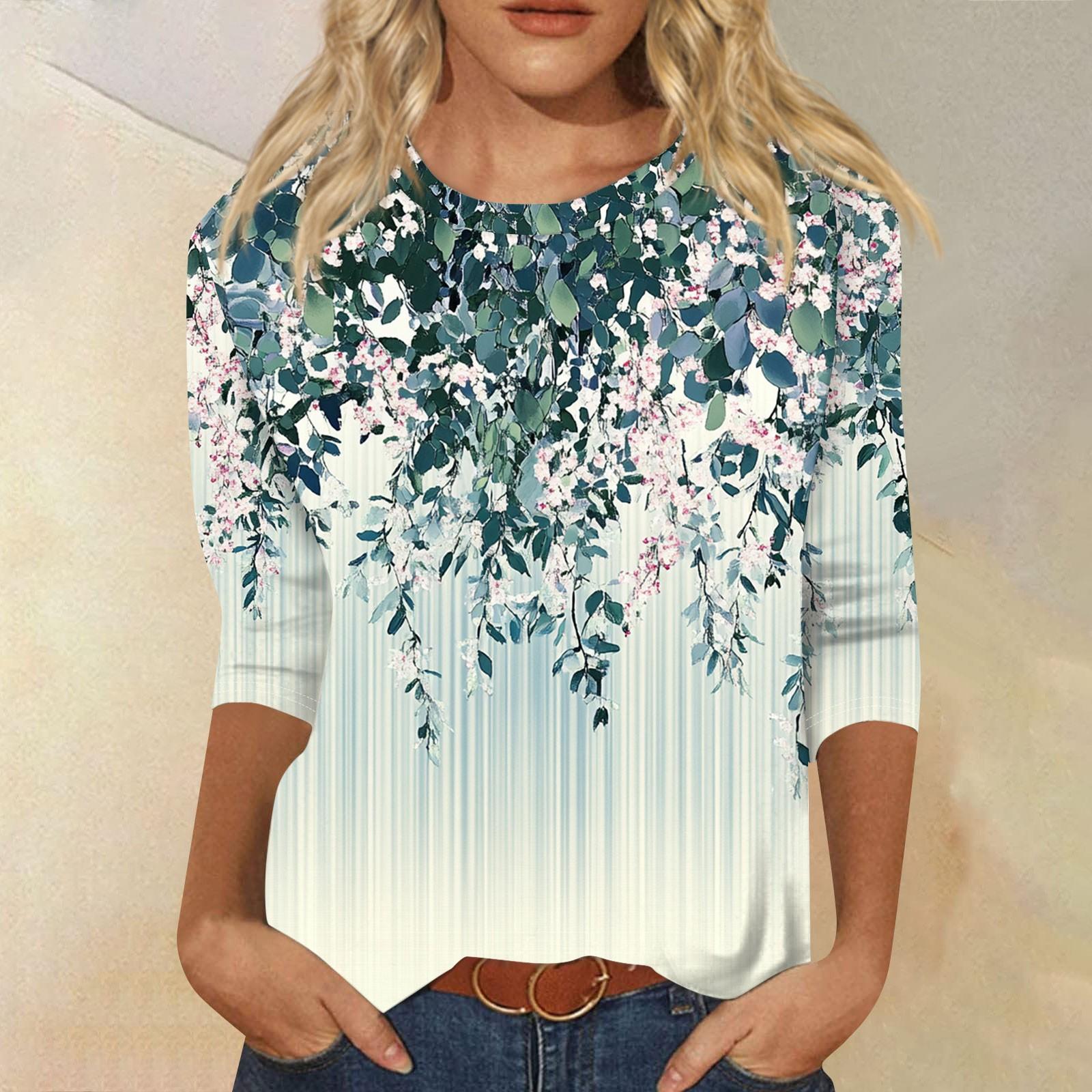 

Женский модный повседневный пуловер с воротником три четверти и принтом XXXL зелёный