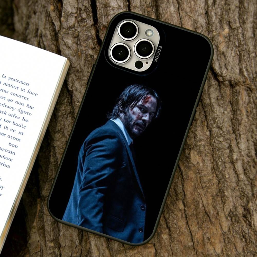 John Wick Phone Case For iPhone 17,16,15,14,13,12,11 Plus,Pro Max,XS,Colorful Silver Black Cover