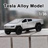 Metalowy model samochodu zabawkowego Tesle