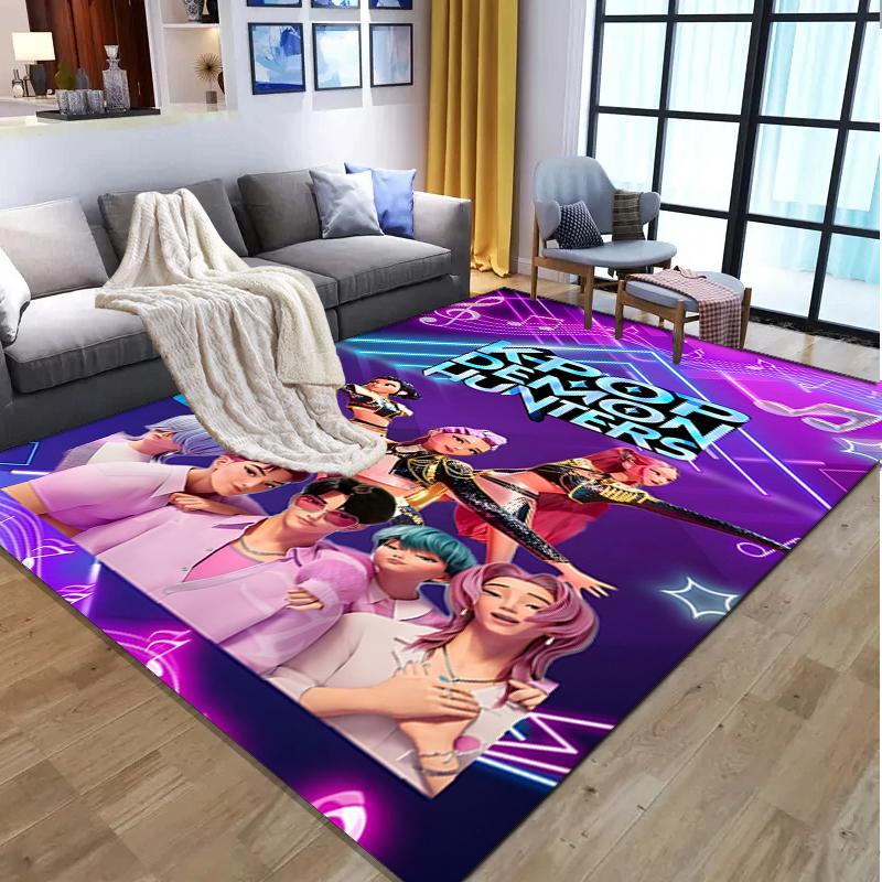 Girl group Pattern Rug, Indoor/Outdoor Mat, for Picnic, Gameroom, Bedroom, Office, Living Room, Home Decor Carpet, Birthday Gift