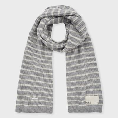 FALLETT Logo Wool Muffler Gray