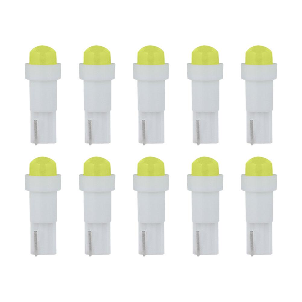 10pcs Automobile LED Instrument Light T5 COB High Brightness Energy-saving Accessories Bulb Interior Car Indicator B1G3