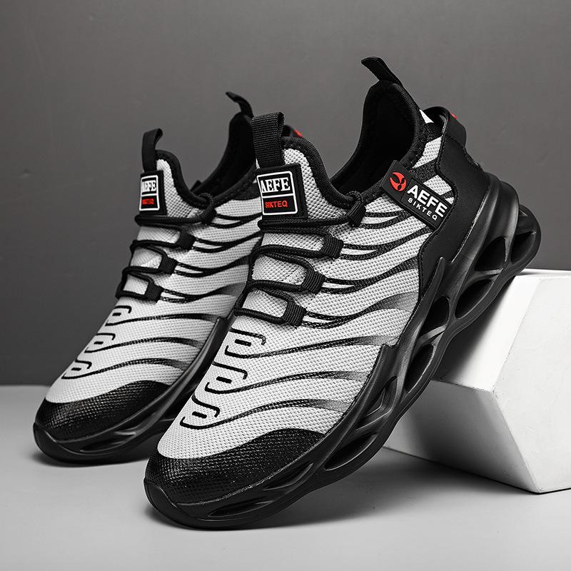 

Легке спортивне взуття чоловіче з сітки fly-knit 2025 дихаюче чоловіче взуття Цзіньцзян холодне липке лезо взуття кросівки 47 сірий колір