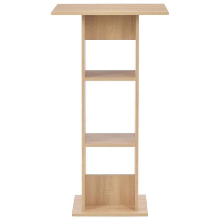 VidaXL Table de bar Chêne 60x60x110 cm