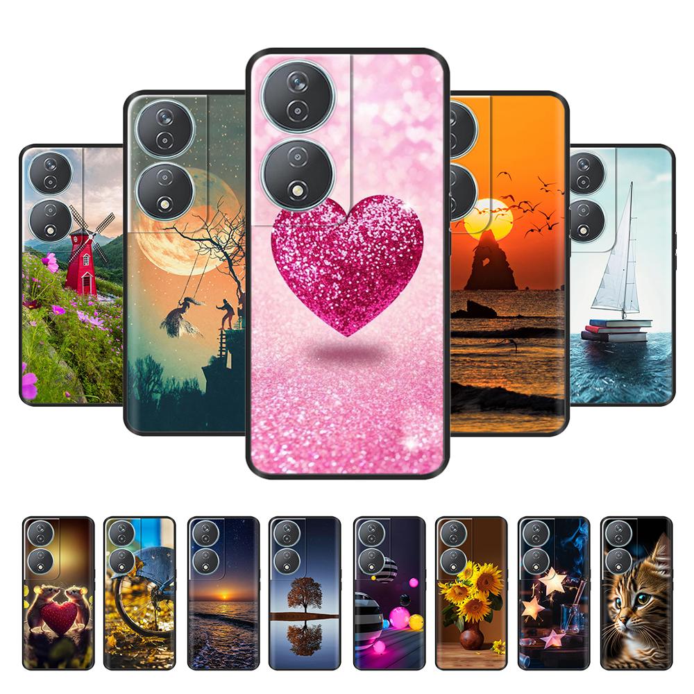 Für Honor X7b Hülle Bemalte Cartoon-Blume Silikon Funda TPU Weiche Abdeckung Für Honor X7B 5G Hüllen Für Honor 90 Smart Schutzhülle