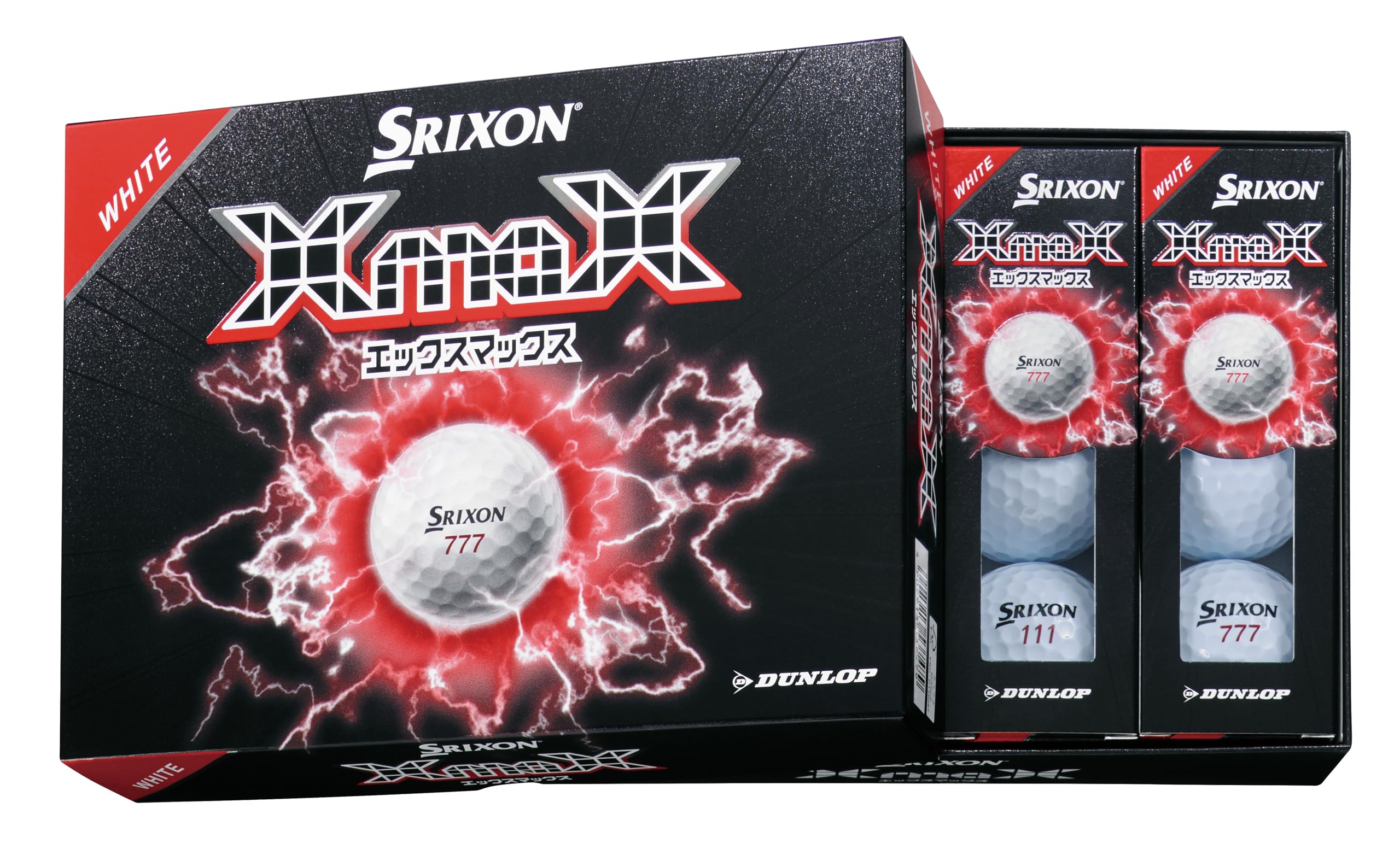 Dunlop Srixon XMAX2 2026 Model Golf 1 Sleeve Extra Pack White Balls, (15 Balls), белый