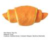 Dog Enrichment Toy Soft Croissant Shaped Chew Toy with Squeaker And Crinkle Paper