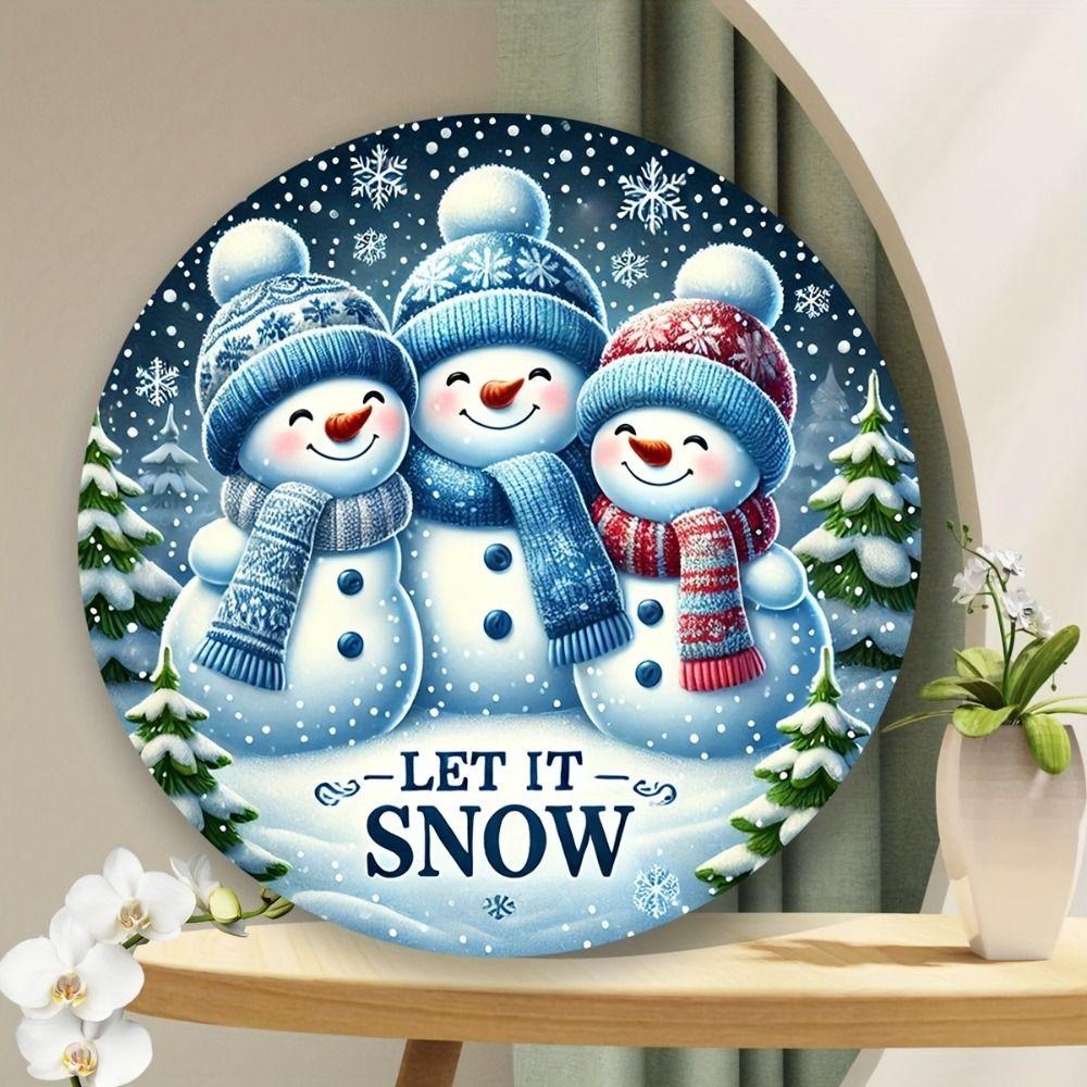 Vintage Metal Sign Blue Deer Merry Christmas Retro Tin Plate Wall Decor Home Holiday Gift 20 Cm