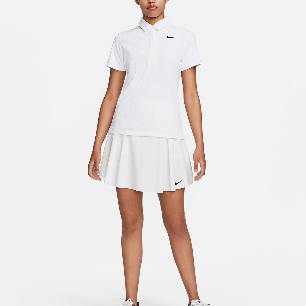 Nike Dri-FIT ADV Short-Sleeve Golf Polo Shirt Women Tops White FD5496-100