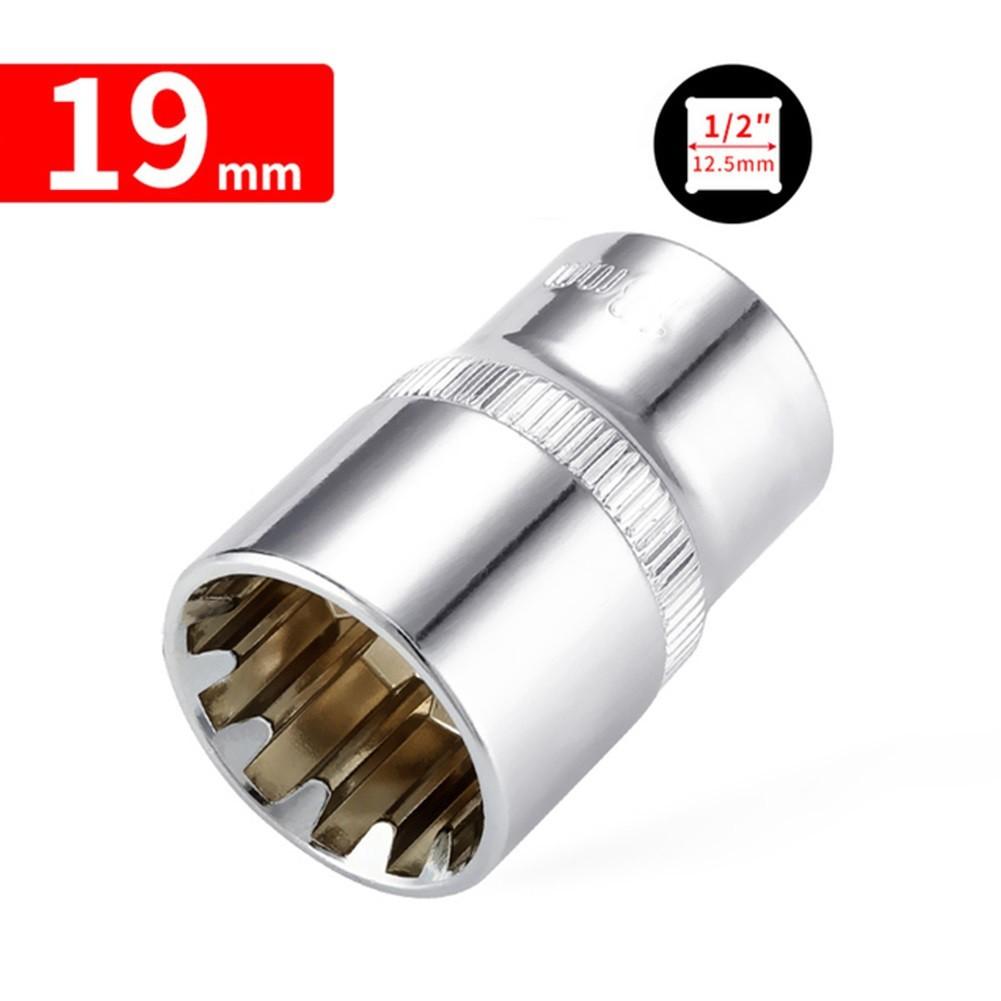 Kurzer Innensechskantkopf, 8–32 mm, verchromt, Chrom-Vanadium-Stahl