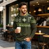 Men's Round Neck Raglan Long Sleeve Casual T-Shirt