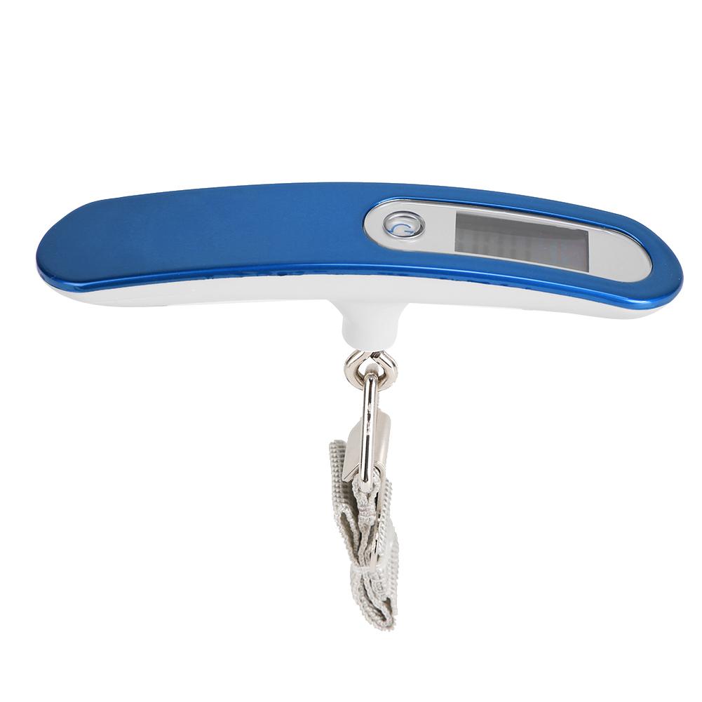 Electric Baggage Hanging Scale OCD 16 50kg 110lb with Kg Lb Oz G LCD DisplayBlue