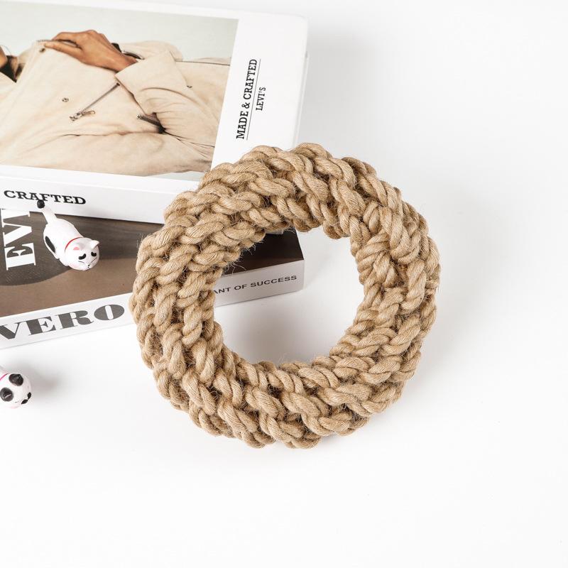 Dog Pet Toy Cotton and Linen Rope Ball Pet Toy Decompression and Bite-resistant Toy Set