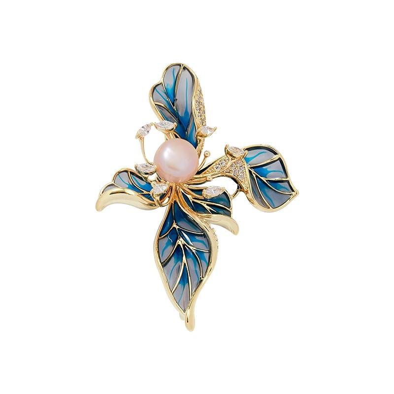 Exquisite Iris, High-end Femininity, Versatile and Light Luxury Brooch