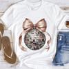 Casual Sweet T-Shirt Cartoon O-Neck Short Sleeve Printed Trendy 90s Pattern Top Summer Basic Women's Round Neck Printed Clothing