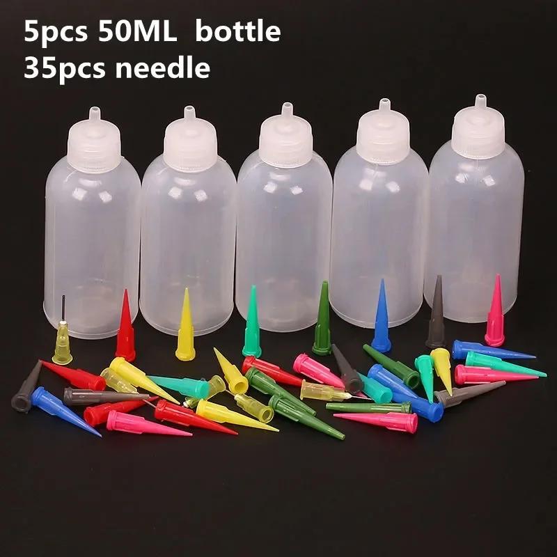 

50cc Pottery Mud Painting Bottle Squeeze Mud Bottle Multi-needle DIY Texture Ceramic Coloring Glaze Painted Clay Sculpture Tool