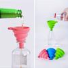 Compact Flexible Silicone Design, Suitable for Liquids, Jam, Beans, Automotive, Flask, Foldable for Easy Storage - Random Color