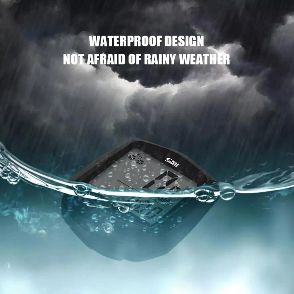 Bicycle Cycling Computer LCD Display Wired Odometer 15 Kinds of Functions Accurate Recording Auto Sleep Replaceable Battery