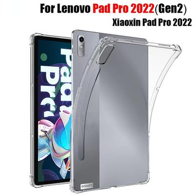 Lenovo Pad Pro 2022 için tablet kılıfı 11.2 "Gen2 5G Silikon yumuşak kabuk Hava Yastığı kapağı Şeffaf koruma funda çapa Xiaoxin
