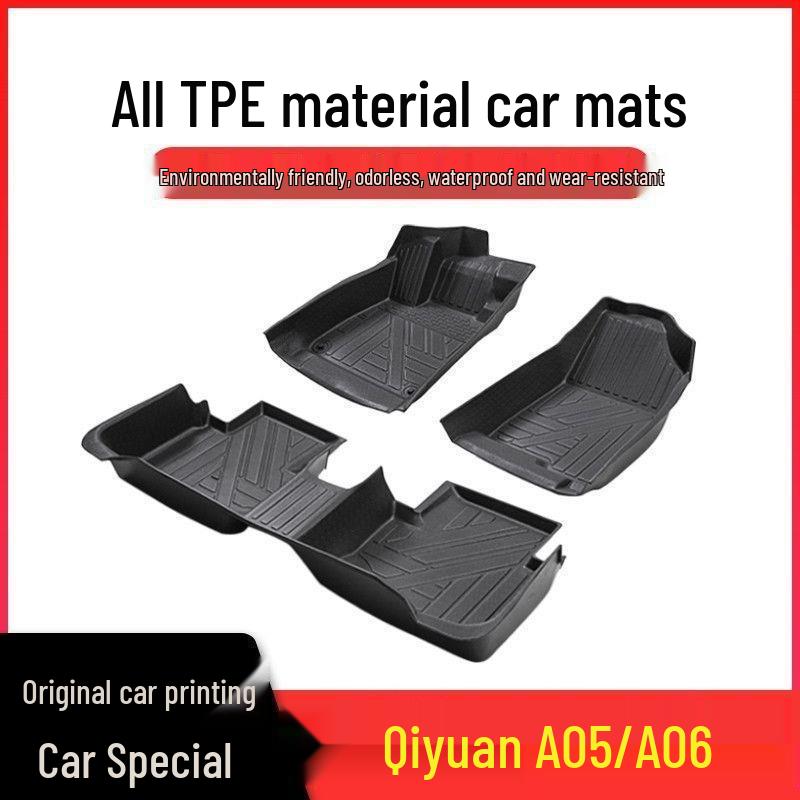 TPE Car Floor Mats for Changan Qiyuan A05/A06 - Thickened Snow Non-Slip Mats