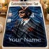 Flannel BlanketThe Weeknd Custom Name Text Personalized Soft Warm Throw Blanket Home Decor Gift