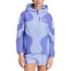 adidas Laufen Own The Run Base Wind.Rdy Bequeme Sportliche Minimalistische Kapuzenjacke Damen Jacke Blau IW0034