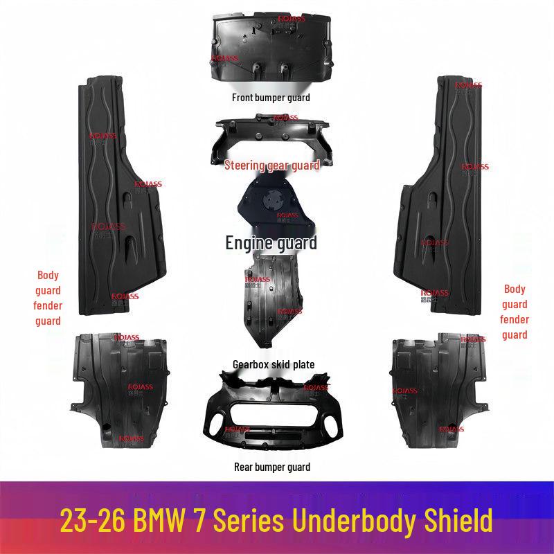 

Compatible Skid Plate for BMW 7 Series: Engine 735, Body 740, Gearbox 760Li, Fuel Tank G70 Undercarriage. Other Parts [Consult Customer Service]