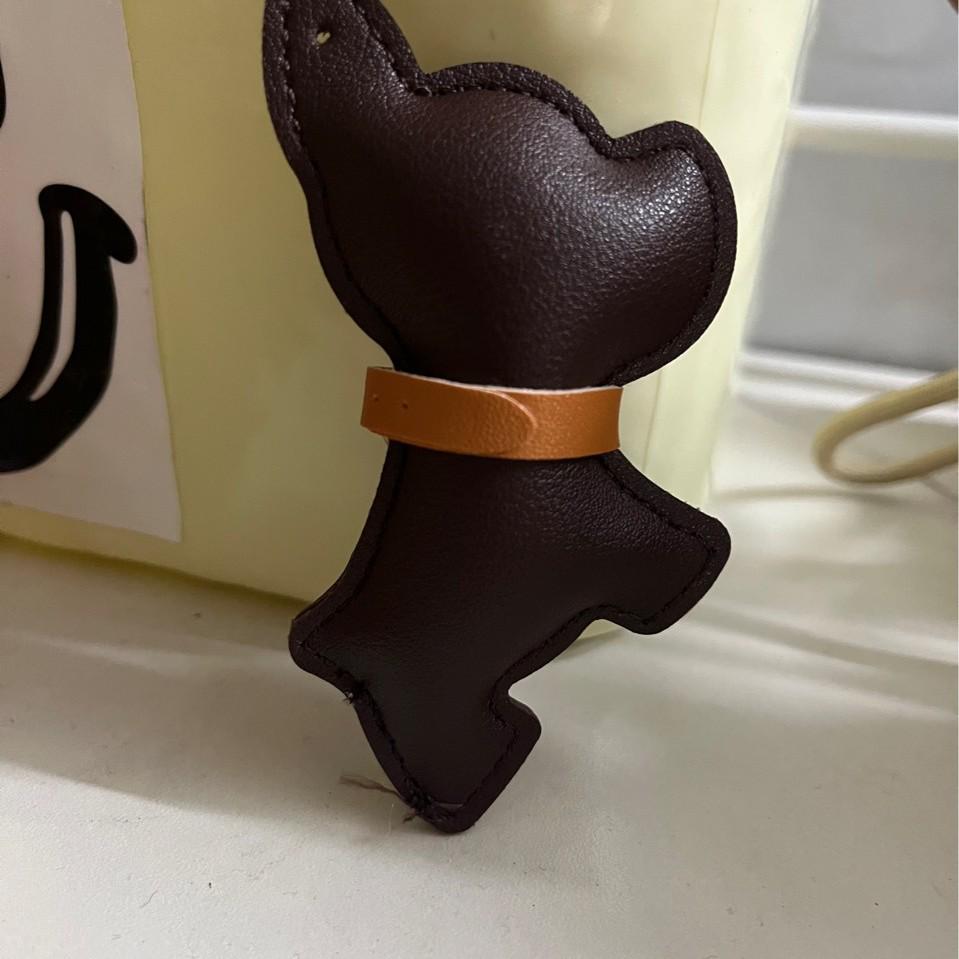 Kluczyki do Breloka z Wisiorkiem Buldoga DIY - Modny Skórzany PU Brelok do Kluczy Samochodowych Psa, Stylowy Fajny Design