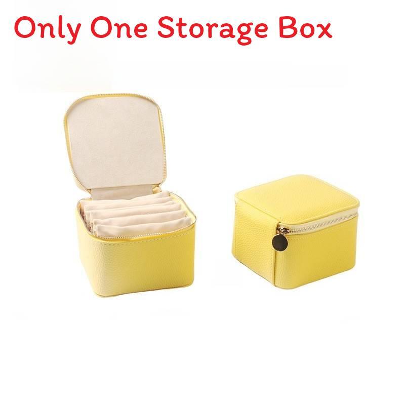 Jewelry Organizer Portable Travel Pouch With Soft Leather For Earrings And Rings