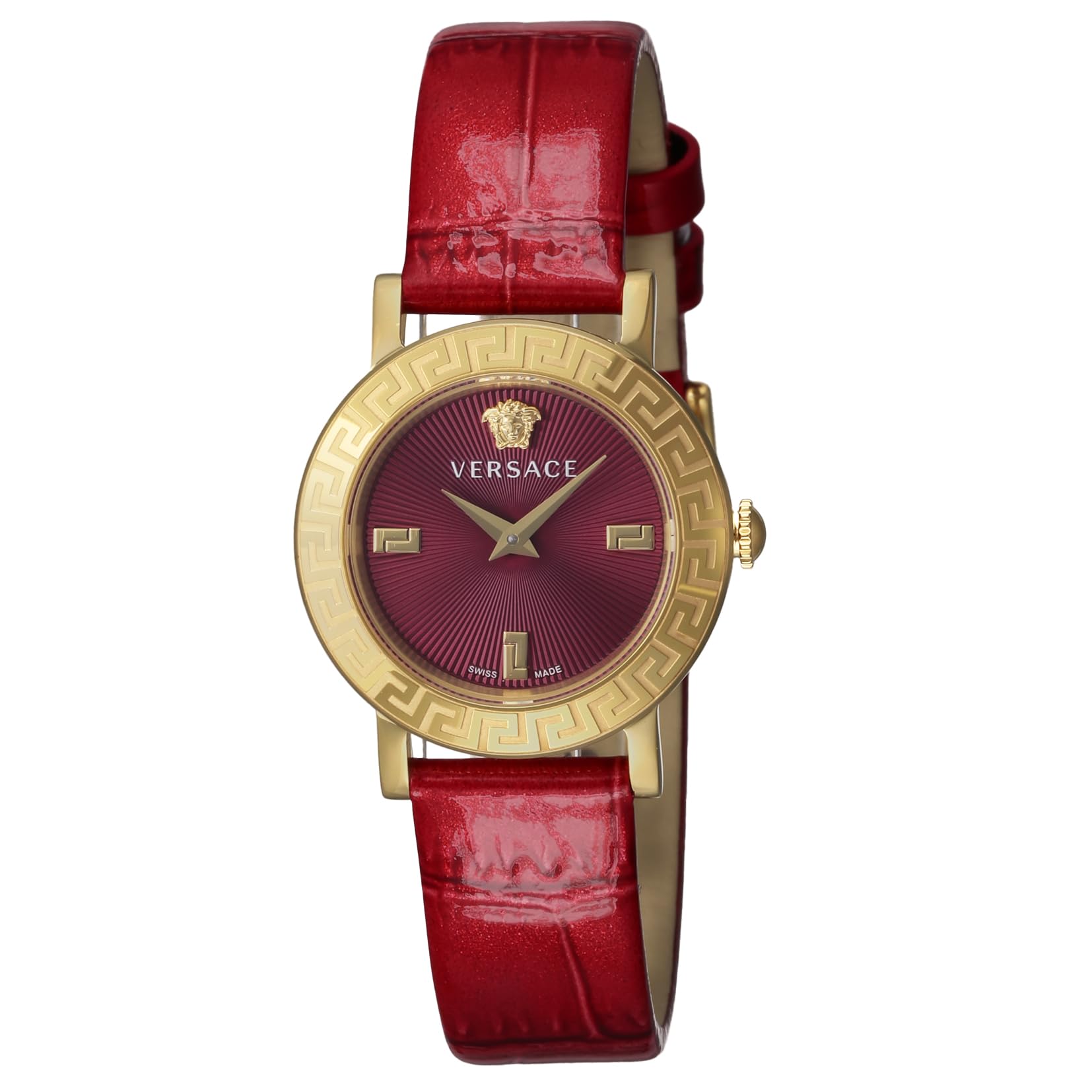 

Watch STUD ICON Red Dial Stainless Steel Sapphire Glass Quartz Swiss Watch Brand VE6M00722 [Versace] Women s [Item] червоний