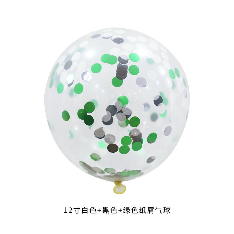 12 Inch Round Sequined Transparent Latex Balloon Birthday Wedding Opening Event Shopping Mall Decoration Party Decoration Supplies