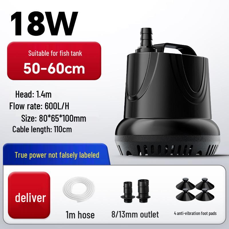 Silent Submersible Fish Tank Pump: Small Bottom Suction & Water Circulation Filter